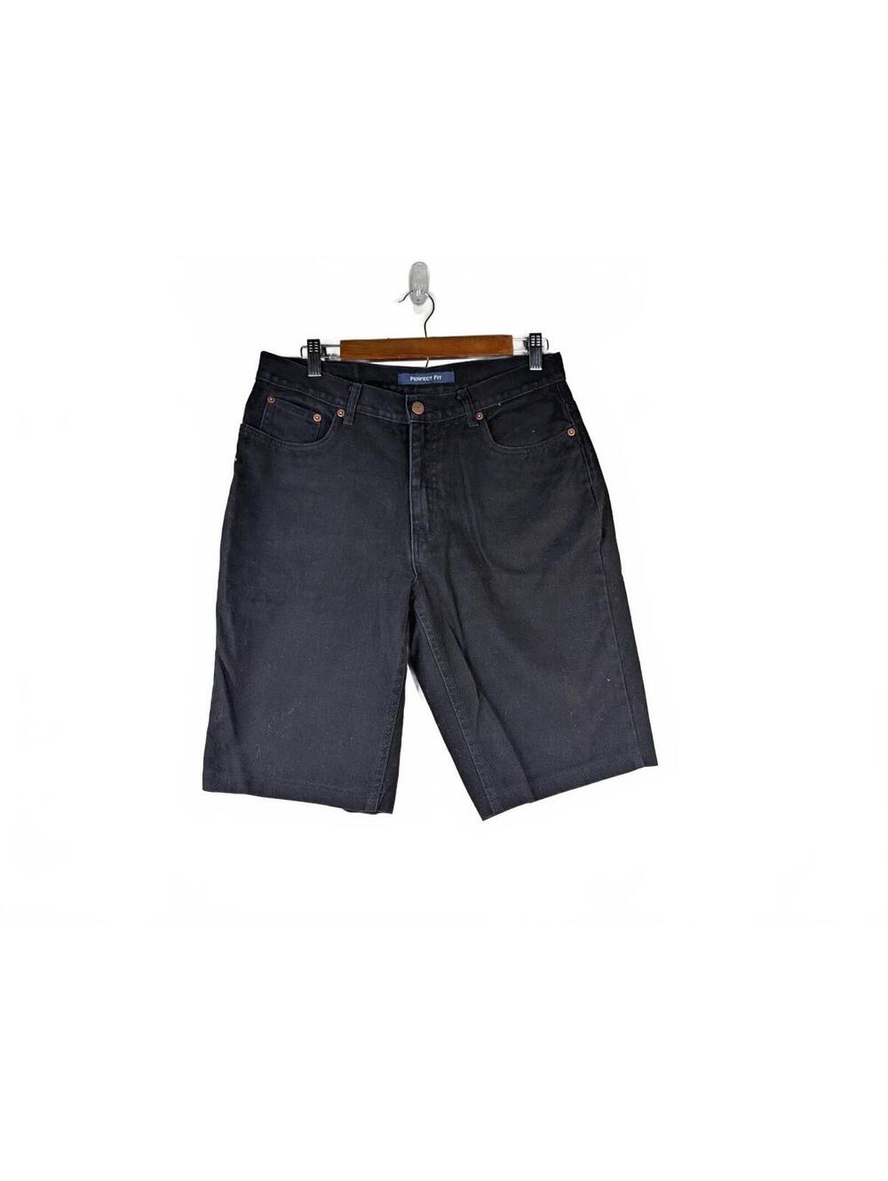 Bill Blass Black Denim Shorts Size 10‎